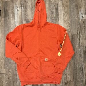 Carhartt Men's Vibrant Orange Hoodie